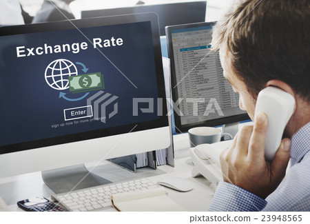 Exchange Rate Finance Trade Website Online Concept 23948565