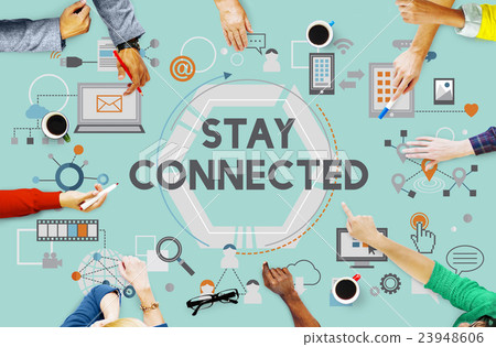 Stay Connected Social Media Technology Innovation Concept 23948606