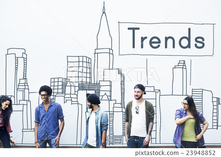 Trends Trend Trending Trendy Fashion Style Design Concept 23948852