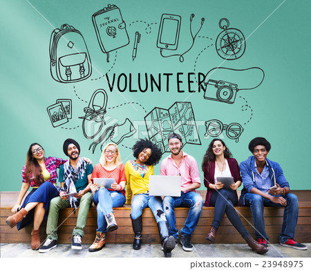 Volunteer Charity Help Kindness Support Concept 23948975