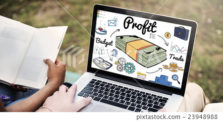 Profit Gain Gross Income Benefit Money Revenue Concept 23948988