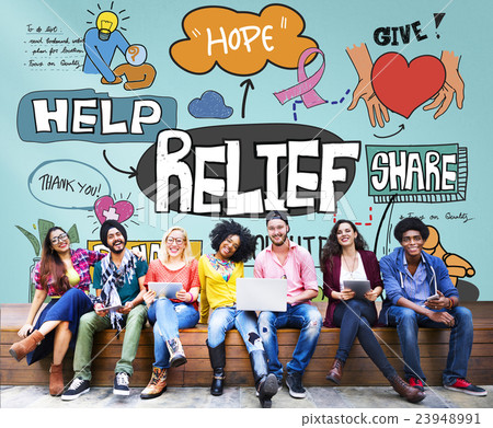 Relief Carefree Relaxation Cure Help Aid Support Concept Relief Carefree Relaxation Cure Help Aid Support Concept 23948991