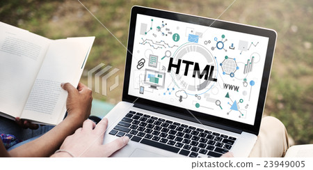HTML Communication Interconnection Internet Networking Concept 23949005