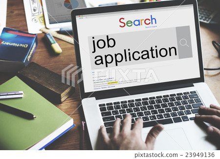 Businessman Connection Laptop SEO Search Website Concept 23949136