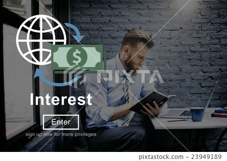 Interest Rates Economy Financial Percentage Concept Interest Rates Economy Financial Percentage Concept 23949189