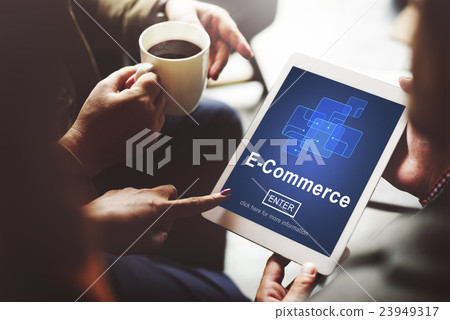 E-Commerce Marketing Online Register Enter Technology Concept 23949317