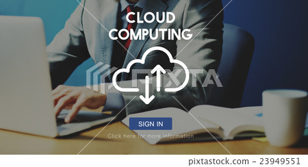 Cloud Computing Network Storage Technology Data Concept 23949551
