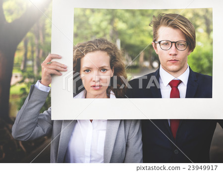 Business People White Picture Frame Concept Business People White Picture Frame Concept 23949917
