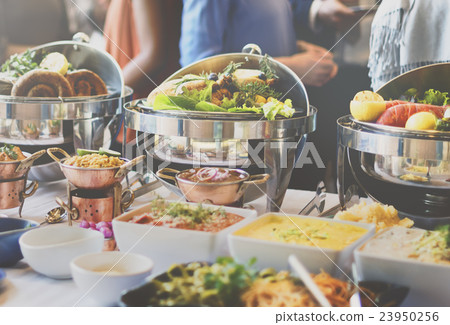 Buffet Brunch Food Eating Festive Cafe Dining Concept 23950256