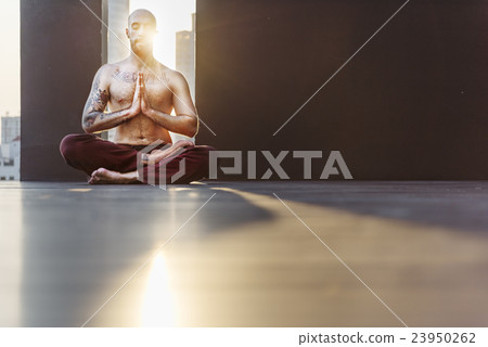 Balance Active Athletic Energy Exercise Mediation Concept 23950262