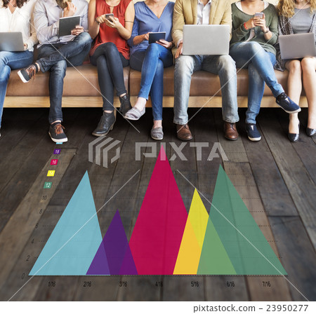 Analysis Business Triangle Chart Concept 23950277
