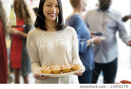 Dessert Cake Sweet Coffee Party Concept 23950279