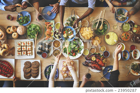 Brunch Choice Crowd Dining Food Options Eating Concept 23950287