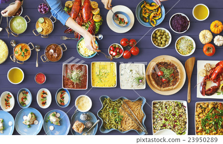 Food Festive Restaurant Party Unity Concept Food Festive Restaurant Party Unity Concept 23950289