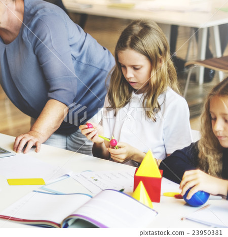 Classroom Learning Mathematics Students Study Concept Classroom Learning Mathematics Students Study Concept 23950381