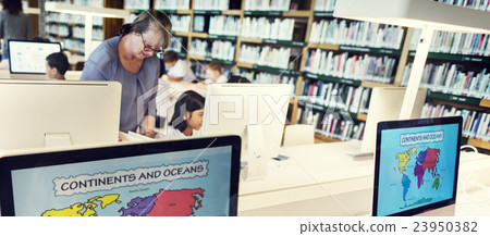 Academic School Childern E-learning Geography Concept Academic School Childern E-learning Geography Concept 23950382