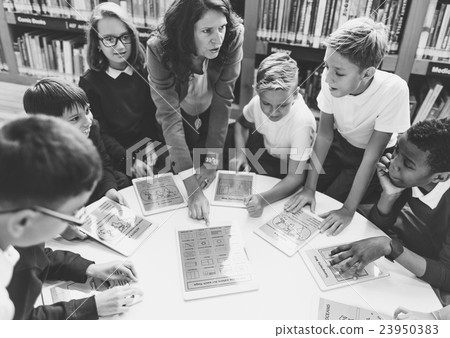 School Teacher Teaching Students Learning Concept School Teacher Teaching Students Learning Concept 23950383