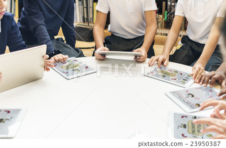 School Teacher Teaching Students Learning Concept 23950387