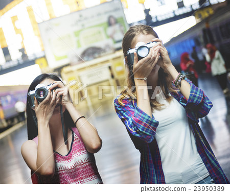 Girls Photography Traveling Trip Sightseeing Concept 23950389