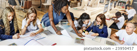 Classroom Learning Mathematics Students Study Concept 23950457