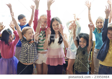 Students Children Cheerful Happiness Concept 23950464