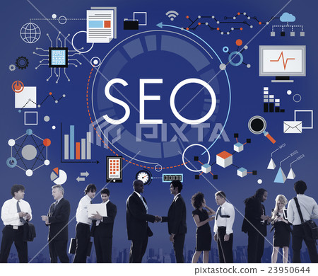 SEO Search Technology Business Webpage Concept 23950644