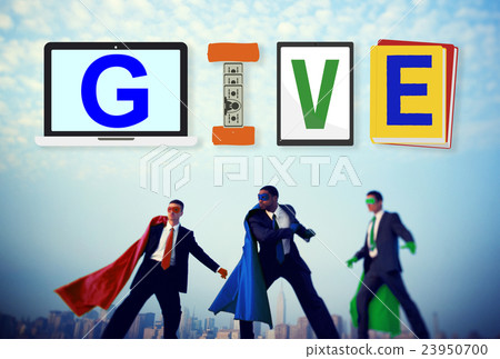 Give Donations Aid Charity Design Word Concept 23950700