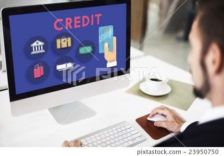 Credit Score Cash Flow Finance Concept Credit Score Cash Flow Finance Concept 23950750