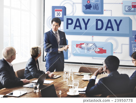 Pay Day Salary Income Paycheck Wages Payments Concept 23950778