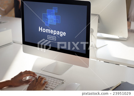 Homepage Online Technlogy Internet Website Concept 23951029