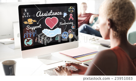 Assistance Aid Help Support Partnership Teamwork Concept 23951083