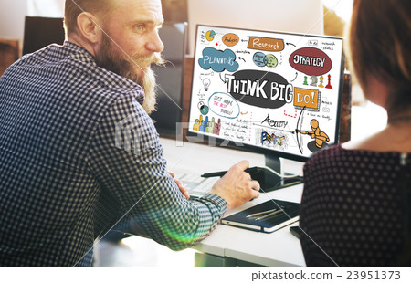 Think Big Positive Optimism Idea Intention Concept 23951373