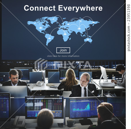 Connect Everywhere Networking Access Social Concept 23951398
