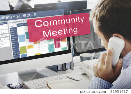 Community Meeting Gathering Planning Cooperation Conference Concept 23951417