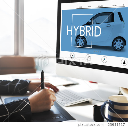 Hybrid Ecology Technology Save Energy Concept Hybrid Ecology Technology Save Energy Concept 23951517