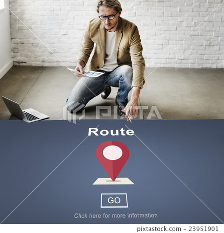 Route Direction Position Map Concept 23951901