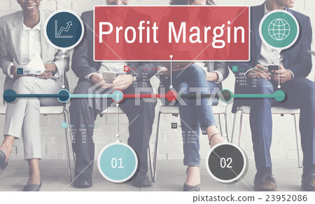 Profit Margin Finance Income Sales Revenue Accounting Concept 23952086