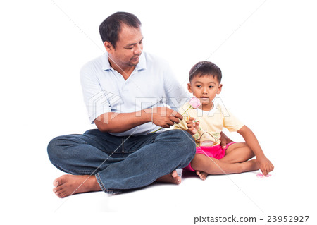 portrait of a father and his son 23952927