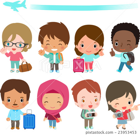 來自不同國家的旅客 23953453
