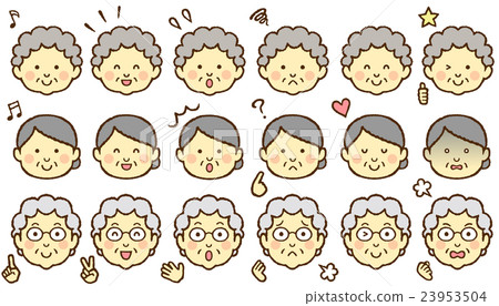 Granny's face embrace and pleasure Granny's face embrace and pleasure 23953504