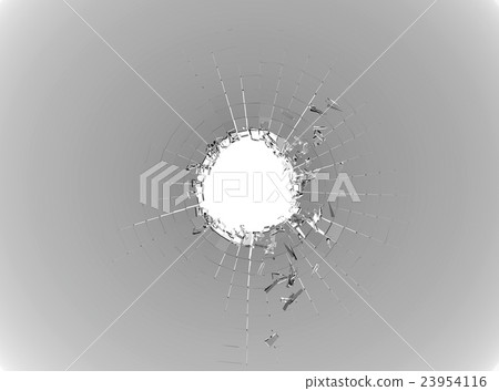 Pieces of Broken or Shattered white glass Pieces of Broken or Shattered white glass 23954116