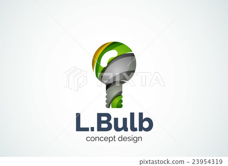 Light bulb logo template, new idea, energy or 23954319