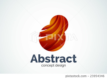 Abstract bubble logo template, thinking cloud Abstract bubble logo template, thinking cloud 23954346
