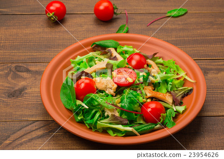 Fresh salad with chicken breast 23954626