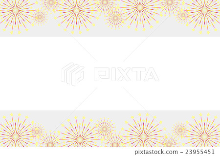 背景材料壁紙，煙花，夏祭，星礦，煙花匯演，夜空，日式，消息，複製空間， 23955451