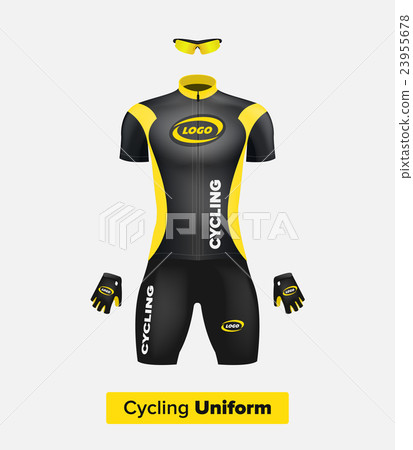 Realistic vector cycling uniform template 23955678