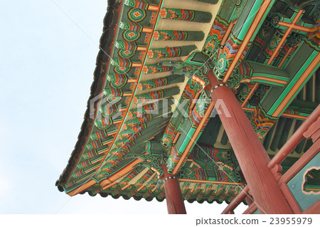 Korean historical building decoration 23955979
