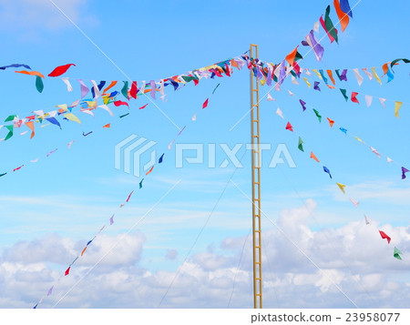 tall festival flags