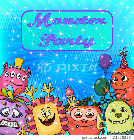 Cartoon Monsters Background 23958256