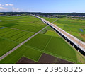 Shinkansen railway tracks the countryside 23958325